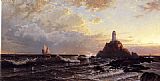 Alfred Thompson Bricher Canvas Paintings - The Lighthouse